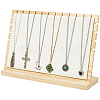 Bamboo Slant Back Necklace Organizer Display Stands NDIS-WH20004-01A-1