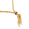 Braided Waxed Cord Empty Macrame Pouch Slider Necklace Making FIND-C061-01G-2
