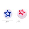 White Opaque Acrylic Beads MACR-YW0001-19F-2