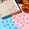 Rainbow Iridescent Plating Acrylic Beads MACR-YW0002-19B-5