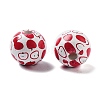 Fruit Theme Wood European Beads WOOD-M011-01D-2