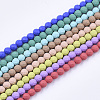 Spray Painted Non-magnetic Synthetic Hematite Beads Strands G-T124-12C-1
