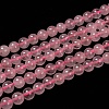 Natural  Rose Quartz Beads Strands G-L104-6mm-01-1
