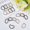 20Pcs 4 Colors Iron D Rings IFIN-SP0001-23C-3