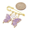 Butterfly & Flower Charm Alloy Enamel Brooches for Women JEWB-BR00144-4