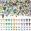 360Pcs 12 Styles Baking Paint Synthetic Turquoise Beads G-TA0003-32-1