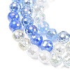 Electroplate Glass Beads Strands EGLA-D300-06-8mm-21-4