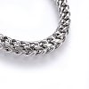 304 Stainless Steel Wheat Chain Necklaces NJEW-H493-16P-2