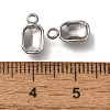 304 Stainless Steel Pendant Cabochon Settings STAS-I310-26P-3