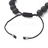 Natural Mixed Gemstone & Lava Rock Beads Braided Bead Bracelets for Women BJEW-JB12924-6