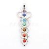 Gemstone Chakras Pendants G-I114-03-1