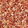 Opaque Picasso Cylinder Glass Beads SEED-Q039-06A-02-3
