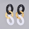 (Jewelry Parties Factory Sale)Imitation Gemstone Style Acrylic Dangle Earrings EJEW-JE03941-2