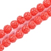 Synthetic Coral Carved Beads Strands CORA-C003-01C-1