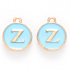 Golden Plated Alloy Enamel Charms X-ENAM-S118-04Z-1