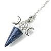 Natural Dyed Lapis Lazuli Cone Dowsing Pendulum Big Pendants G-C114-01P-18-3