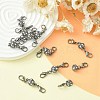 Alloy Crystal Rhinestone Magnetic Clasps ALRI-YW0001-11B-6