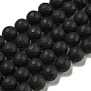 Natural Black Onyx Beads Strands G-D710-8mm-06-2
