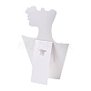 Cardboard Covered with Velvet Necklace & Earring Display Stands ODIS-Q041-04A-02-2