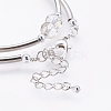 Electroplate Glass Beads 2 Wrap Bracelets BJEW-JB03472-01-3