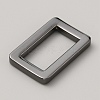 Rectangle Zinc Alloy Adjuster Buckles FIND-WH0111-470B-B-2