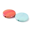 UV Plating Rainbow Iridescent Acrylic Beads OACR-A029-17-2