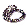 Electroplate Glass Beads Strands EGLA-D030-19E-2
