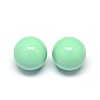 No Hole Spray Painted Brass Round Smooth Chime Ball Beads Fit Cage Pendants KKB-E003-M-18mm-2