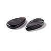 Natural Dyed & Heated Black Agate Pendants G-B030-13-3