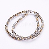 Electroplate Glass Faceted Rondelle Beads Strands LS-EGLA-D020-3x2mm-14-2