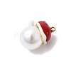 Brass Enamel Pendants KK-L258-10G-2