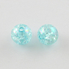 Bubblegum AB Color Transparent Crackle Acrylic Round Beads CACR-R011-20mm-05-1