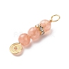 Natural Mixed Gemstone Pendants PALLOY-JF01890-4