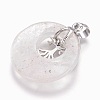 Natural Quartz Crystal Pendants G-F573-C13-4
