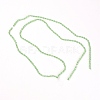 Glass Quartz Faceted Beads Strands GLAA-WH0025-63A-1