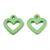 Spray Painted Alloy Charms PALLOY-T075-120A-RS-3