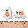 Cartoon White Cat Resin Decoden Cabochons CRES-R203-01B-3