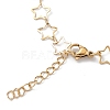 Ion Plating(IP) 304 Stainless Steel Star Link Chain Anklets for Men Women STAS-B039-14G-3