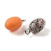 Opaque Resin Pendants RESI-F048-01-2