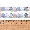 Electroplated Glass Beads Strands EGLA-A048-01A-08-3
