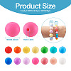 140Pcs 14 Colors Food Grade Eco-Friendly Silicone Beads SIL-TA0001-24-3