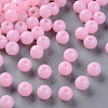 Opaque Acrylic Beads X-MACR-S370-C6mm-A01-1
