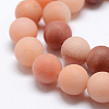 Natural Pink Aventurine Beads Strands G-G716-01-10mm-3