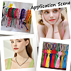 10 Rolls 10 Colors Nylon Satin Rattail Cords NWIR-SC0001-09-5