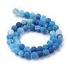 Natural & Dyed Crackle Agate Bead Strands X-G-T056-6mm-07-2