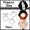 100Pcs Natural Quartz Sphere Beads G-NB0005-51A-3