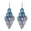 430 Stainless Steel Leaf Dangle Earrings EJEW-A137-08P-04-4