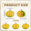 20Pcs Opaque Resin Pendants RESI-LP0001-67-2