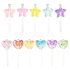 11Pcs Resin Pendants RESI-YW0005-45-1