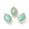 Natural Amazonite Pendants G-B009-01G-L-1